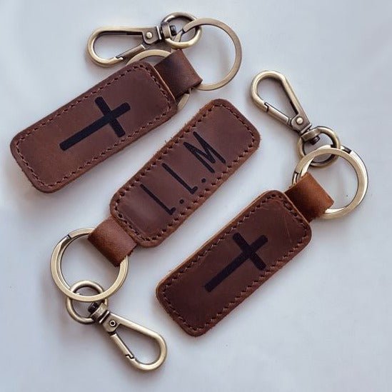 Personalised Leather Keychain