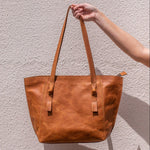 Sleek Leather Tote Bag